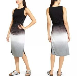 ATHLETA Dip Dye Sleeveless Midi Dress